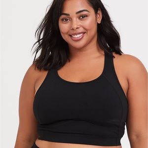 NWT | TORRID BLACK LONGLINE SPORTS BRA | 3X
